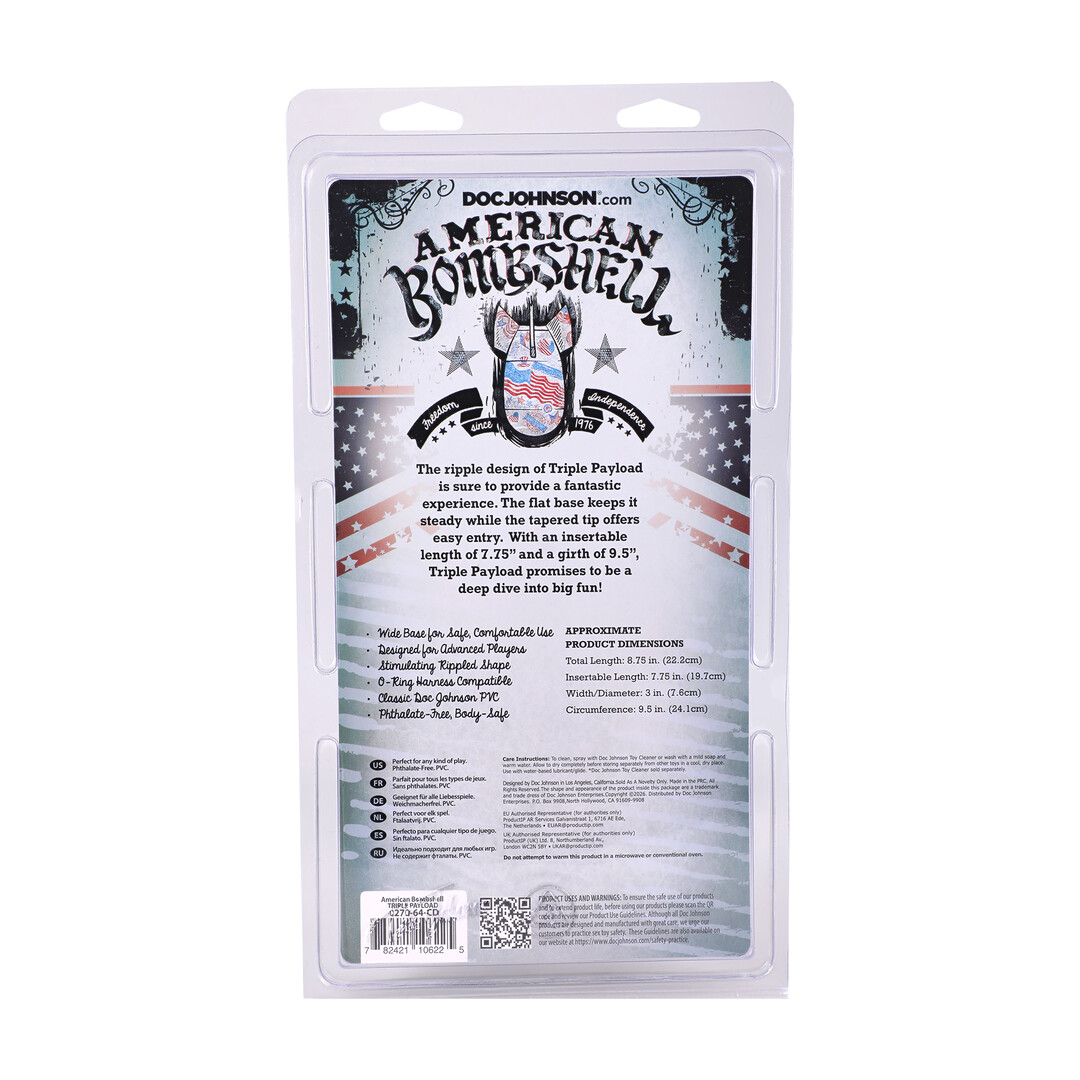 Doc johnson Triple Payload - Butt Plug - Gun Metal (782421106225)