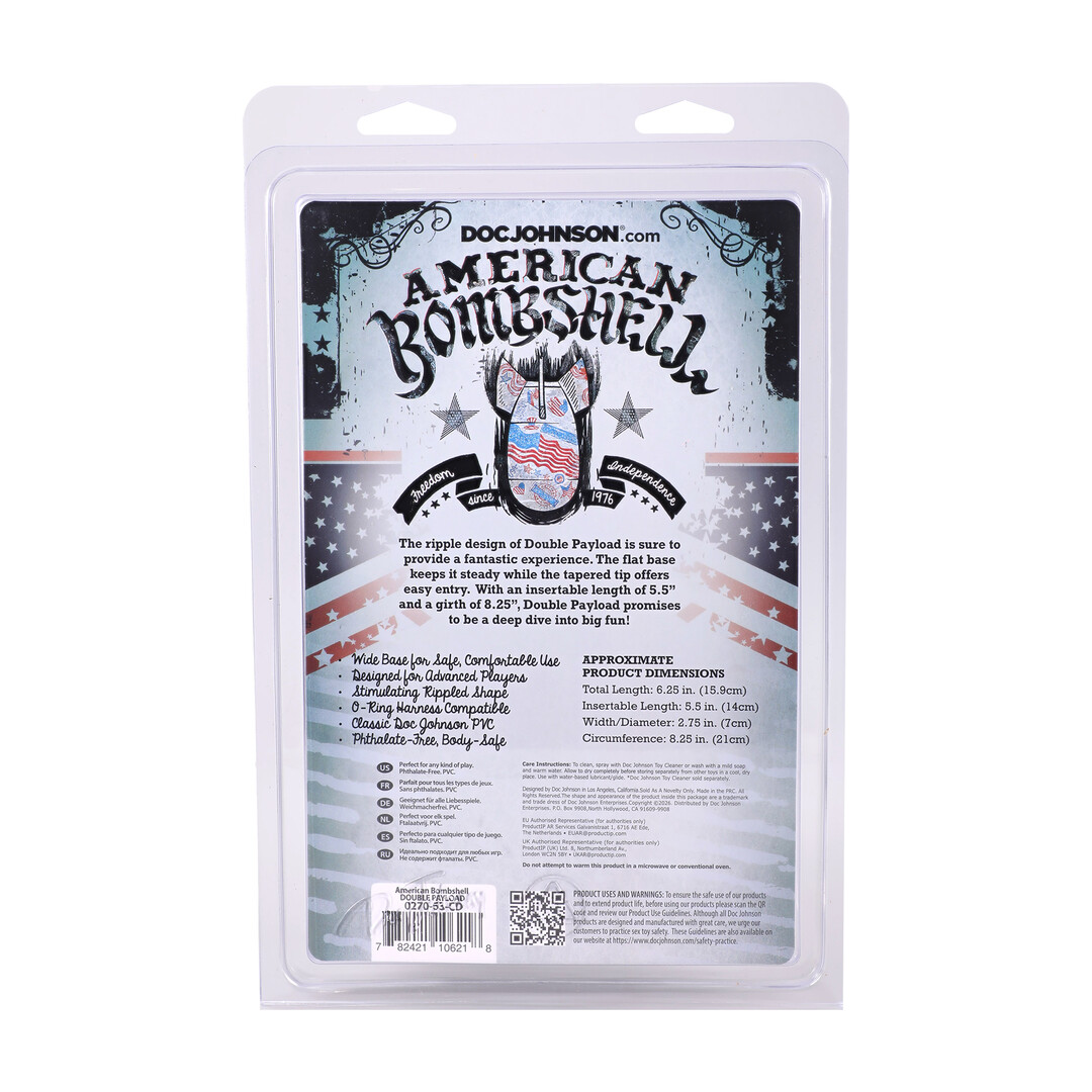 Doc johnson Double Payload - Butt Plug - Gun Metal (782421106218)