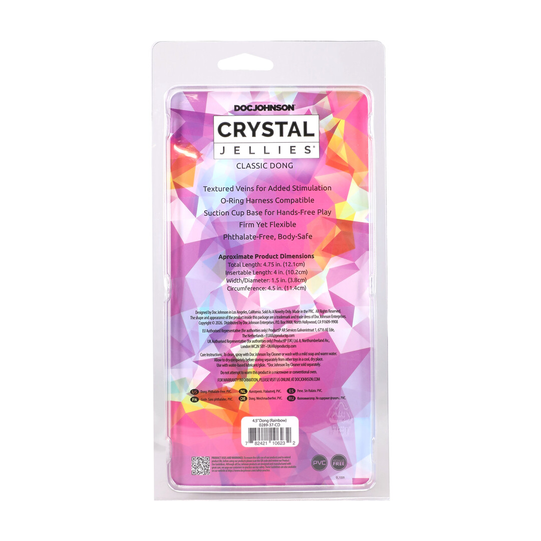 Doc johnson Classic Dong - 4.5 / 12,1 cm - Rainbow (782421106232)