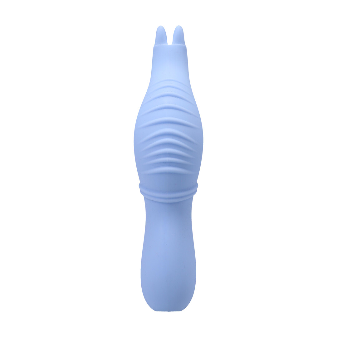 Doc johnson Into The C - Seahorse Siren - Warming Waved Rabbit Vibrator - Maui Blue (782421101992)