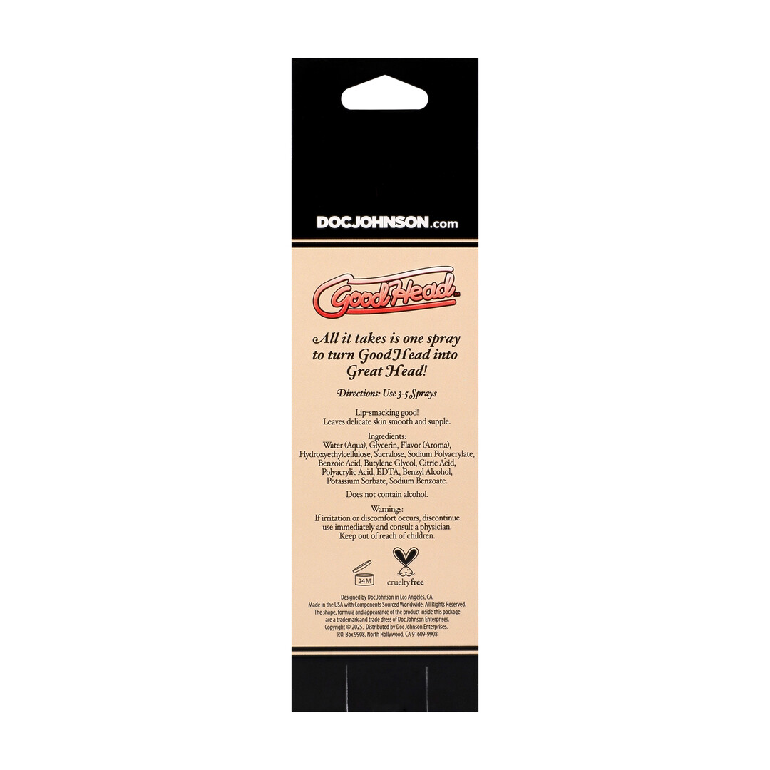 Doc johnson Juicy Head - Cocktails - Dry Mouth Spray - Strawberries and Champagne - 2 fl oz / 59 ml (782421098698)