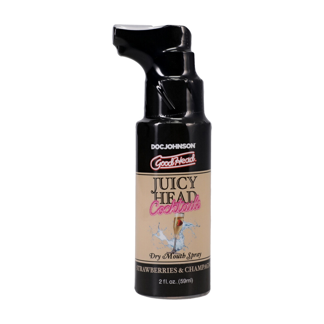 Doc johnson Juicy Head - Cocktails - Dry Mouth Spray - Strawberries and Champagne - 2 fl oz / 59 ml (782421098698)