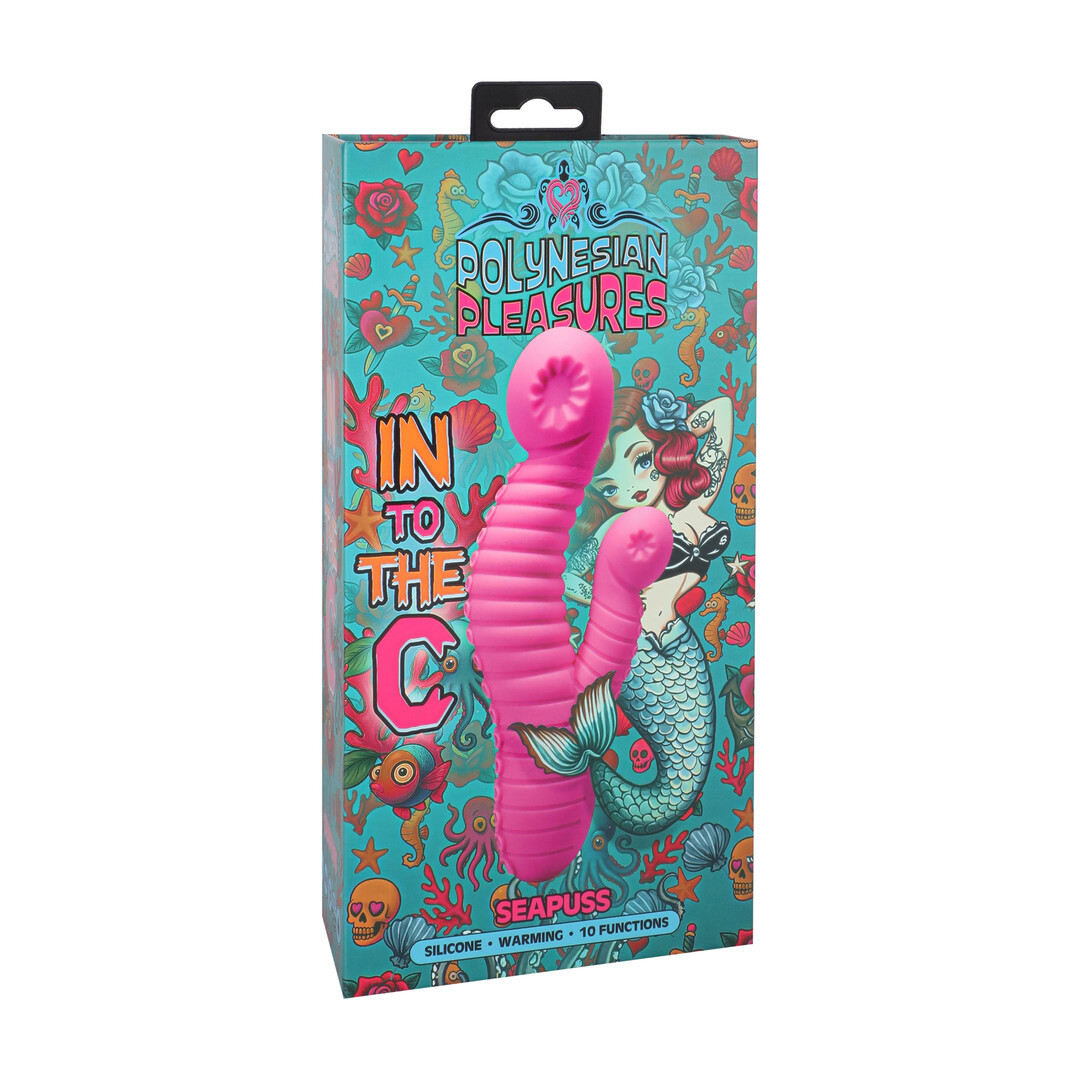 Doc johnson Into The C - Seapuss - Warming Rippled Rabbit Vibrator - Purple (782421101978)