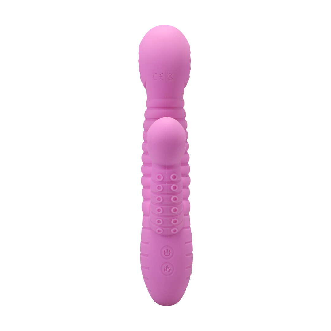 Doc johnson Into The C - Seapuss - Warming Rippled Rabbit Vibrator - Purple (782421101978)