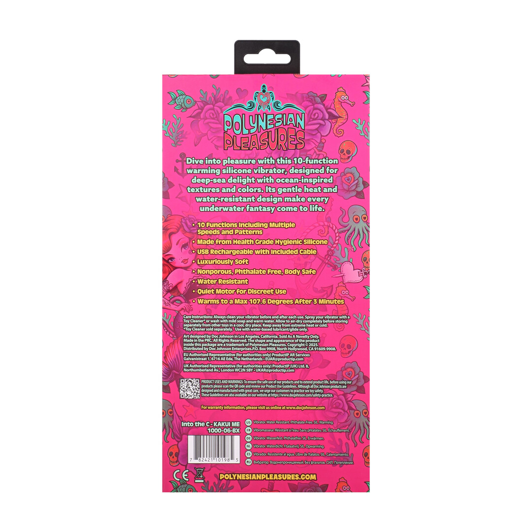 Doc johnson Into The C - Kakui Me - Warming Beaded Rabbit Vibrator - Kelp Green (782421101985)