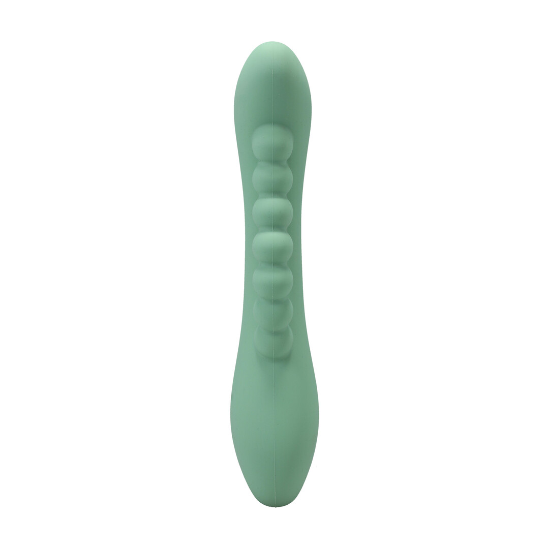 Doc johnson Into The C - Kakui Me - Warming Beaded Rabbit Vibrator - Kelp Green (782421101985)