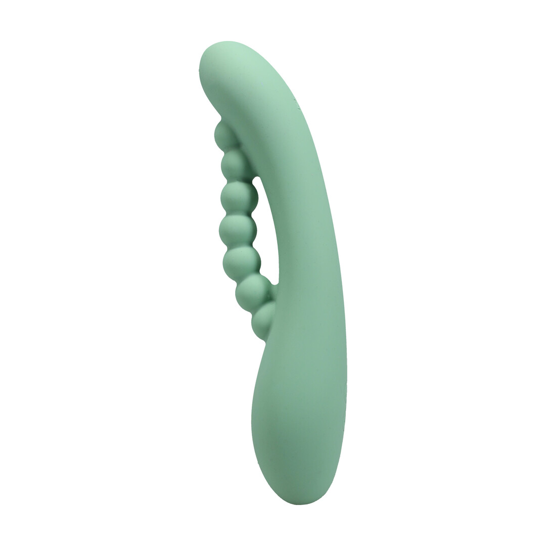 Doc johnson Into The C - Kakui Me - Warming Beaded Rabbit Vibrator - Kelp Green (782421101985)