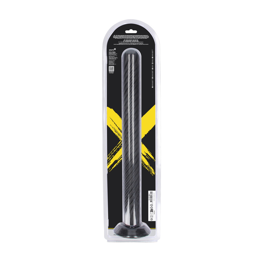Ouch! by shots Titan Twist - Anal Plug - 48 cm - Black (8714273017390)