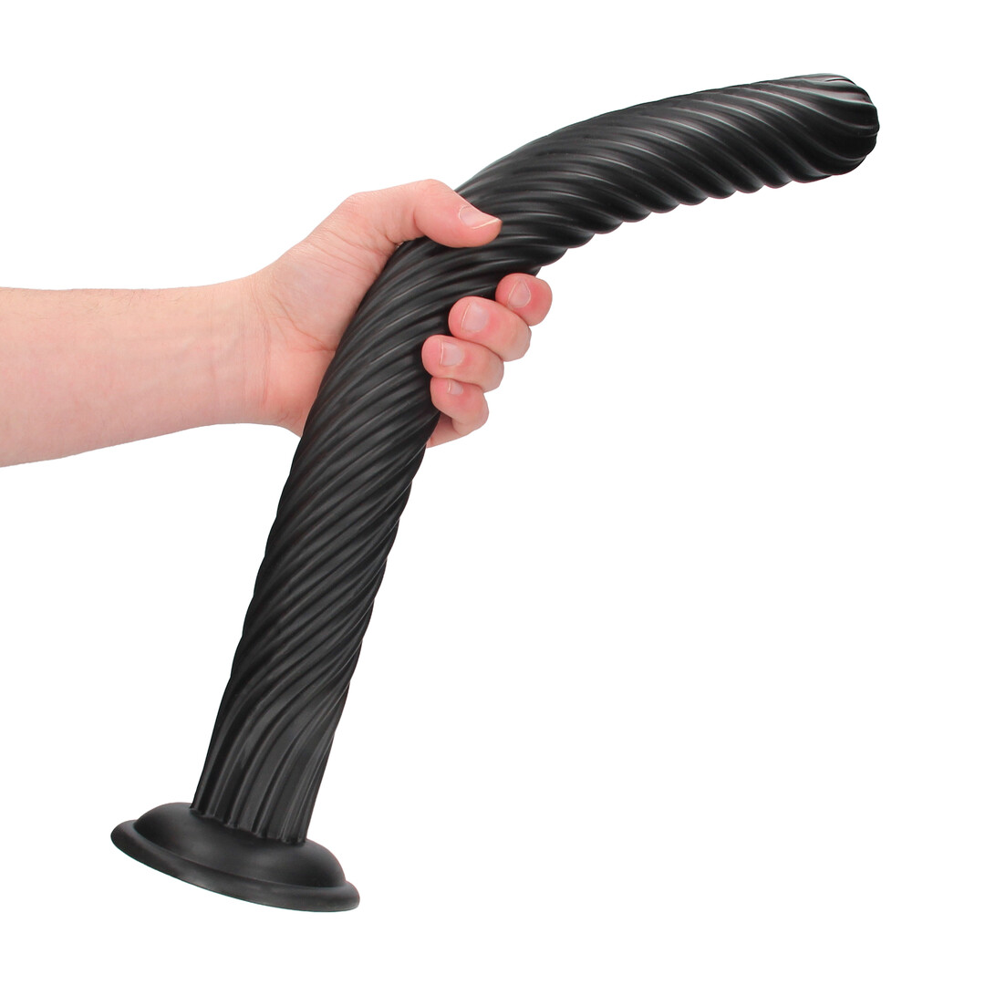 Ouch! by shots Titan Twist - Anal Plug - 48 cm - Black (8714273017390)