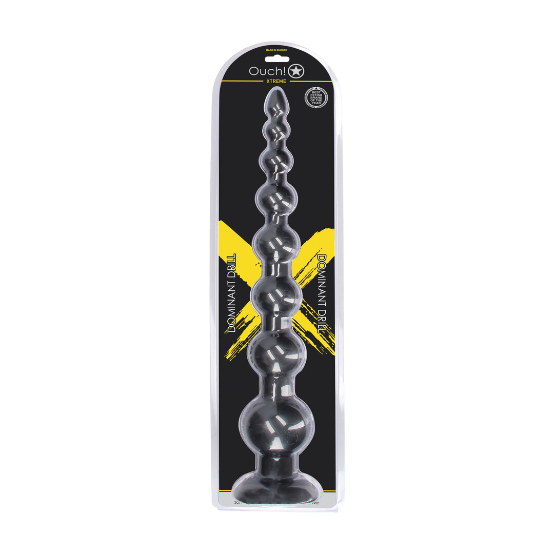 Ouch! by shots Dominant Drill - Anal Plug - 55,5 cm - Black (8714273017413)