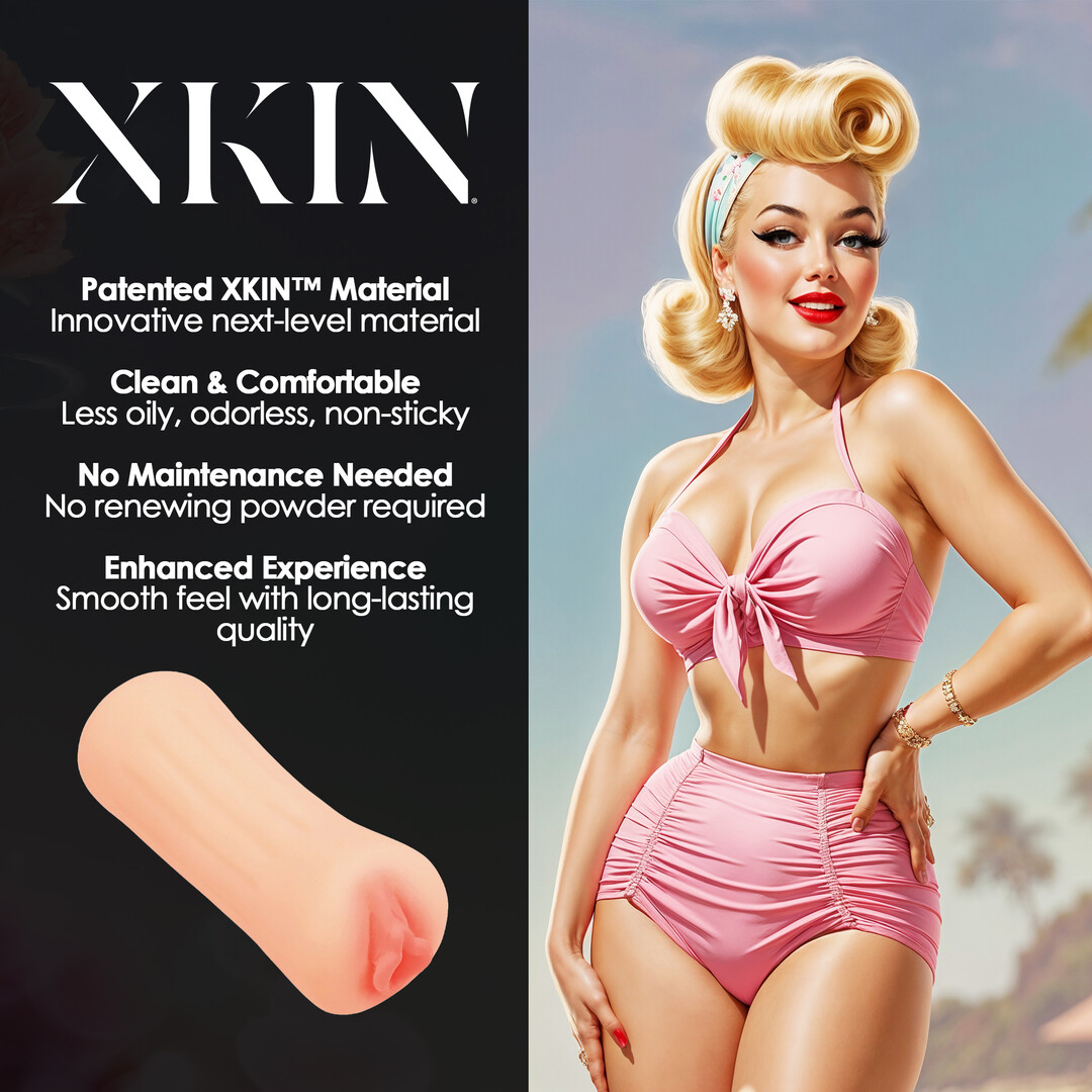 Xkin by shots Pinup Dolls - Sun Kissed Beach Babe Molly Blowtide - TPE Kleine Masturbator - 127g - Vlees (8714273028624)