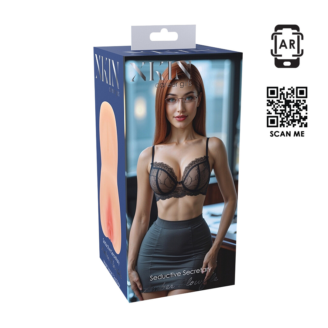 Xkin by shots Carreer Girls - Verleidelijke Secretaris Amber Blowfile - TPE Grote Masturbator - 328g - Vlees (8714273028884)