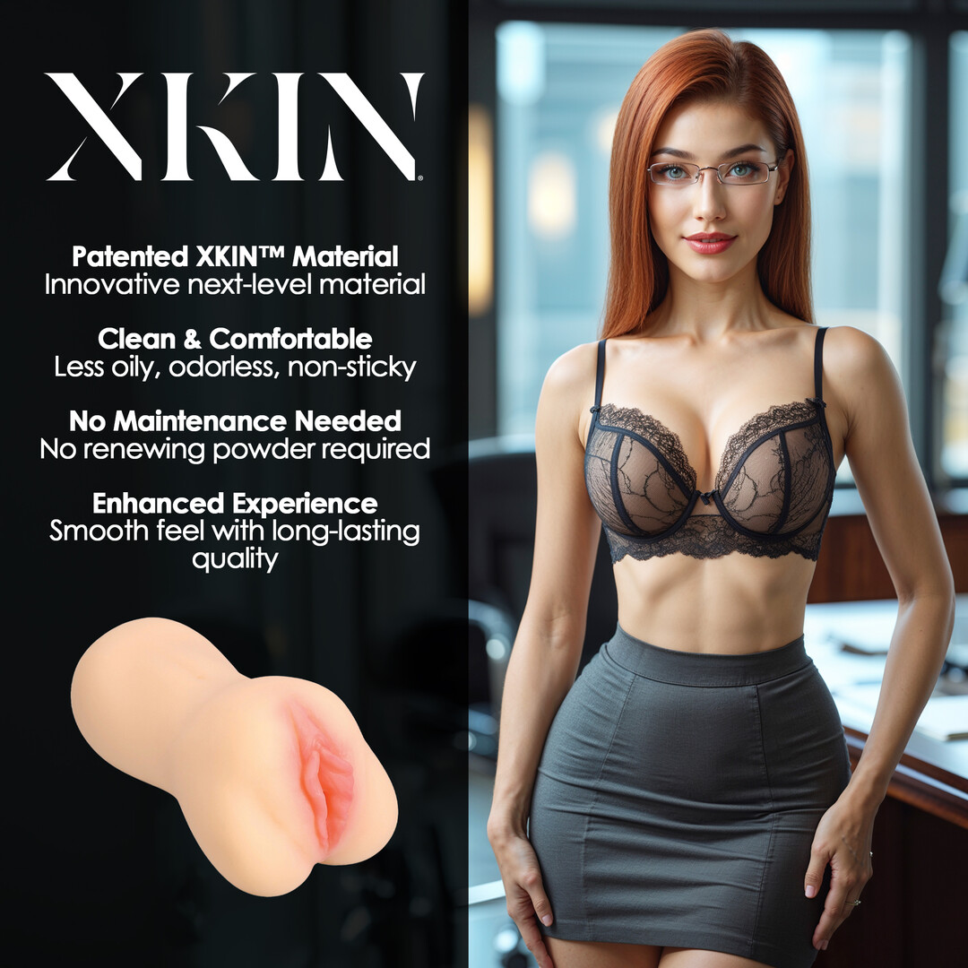 Xkin by shots Carreer Girls - Verleidelijke Secretaris Amber Blowfile - TPE Grote Masturbator - 328g - Vlees (8714273028884)