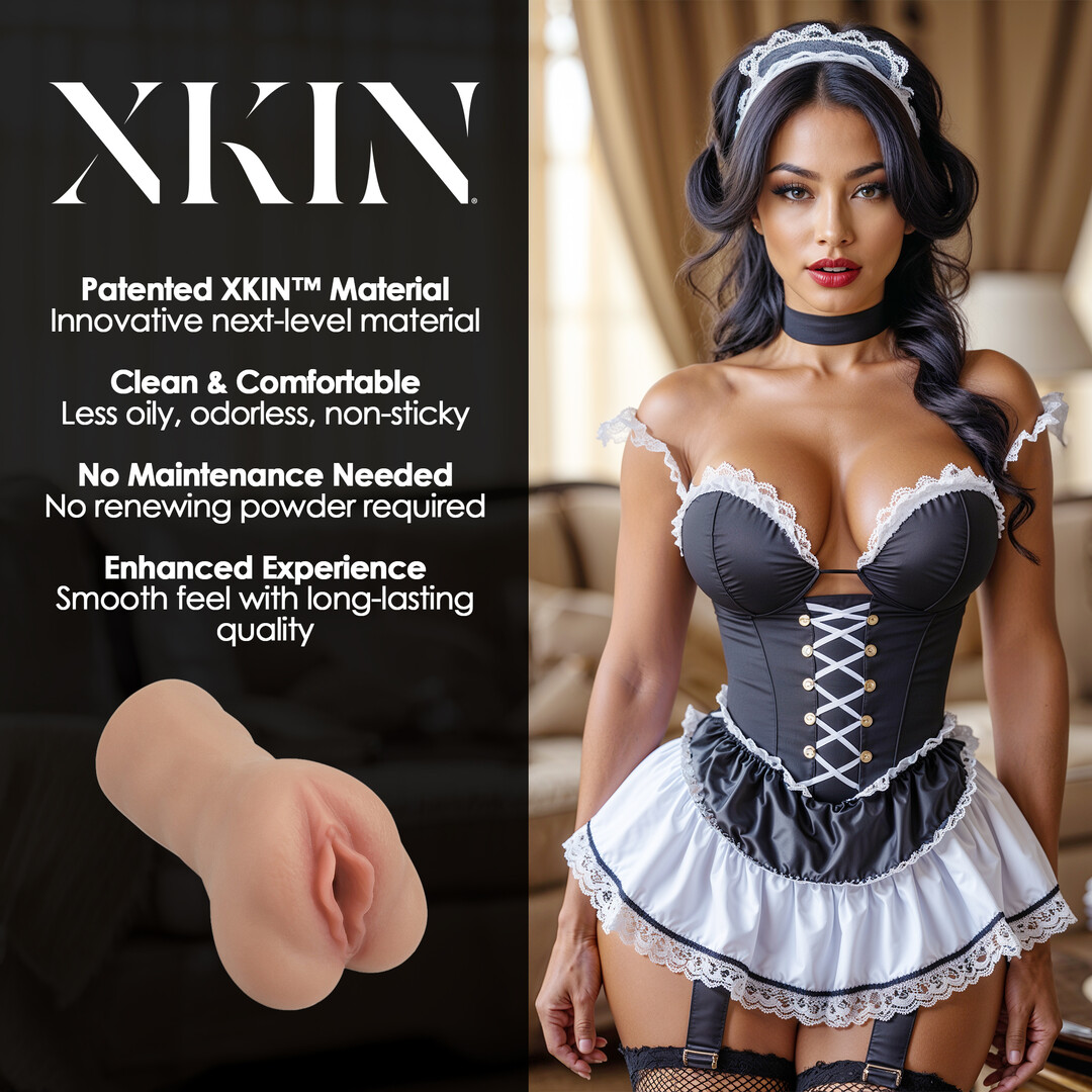Xkin by shots Carreer Girls - Ondeugende Dienstmeisje Lacey Dustandride - TPE Medium Masturbator - 204g - Tan (8714273028761)