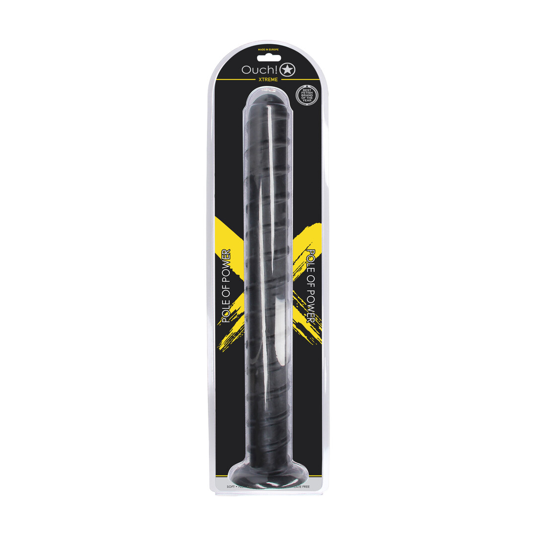 Ouch! by shots Pole of Power - Anal Plug - 56,5 cm - Black (8714273017406)