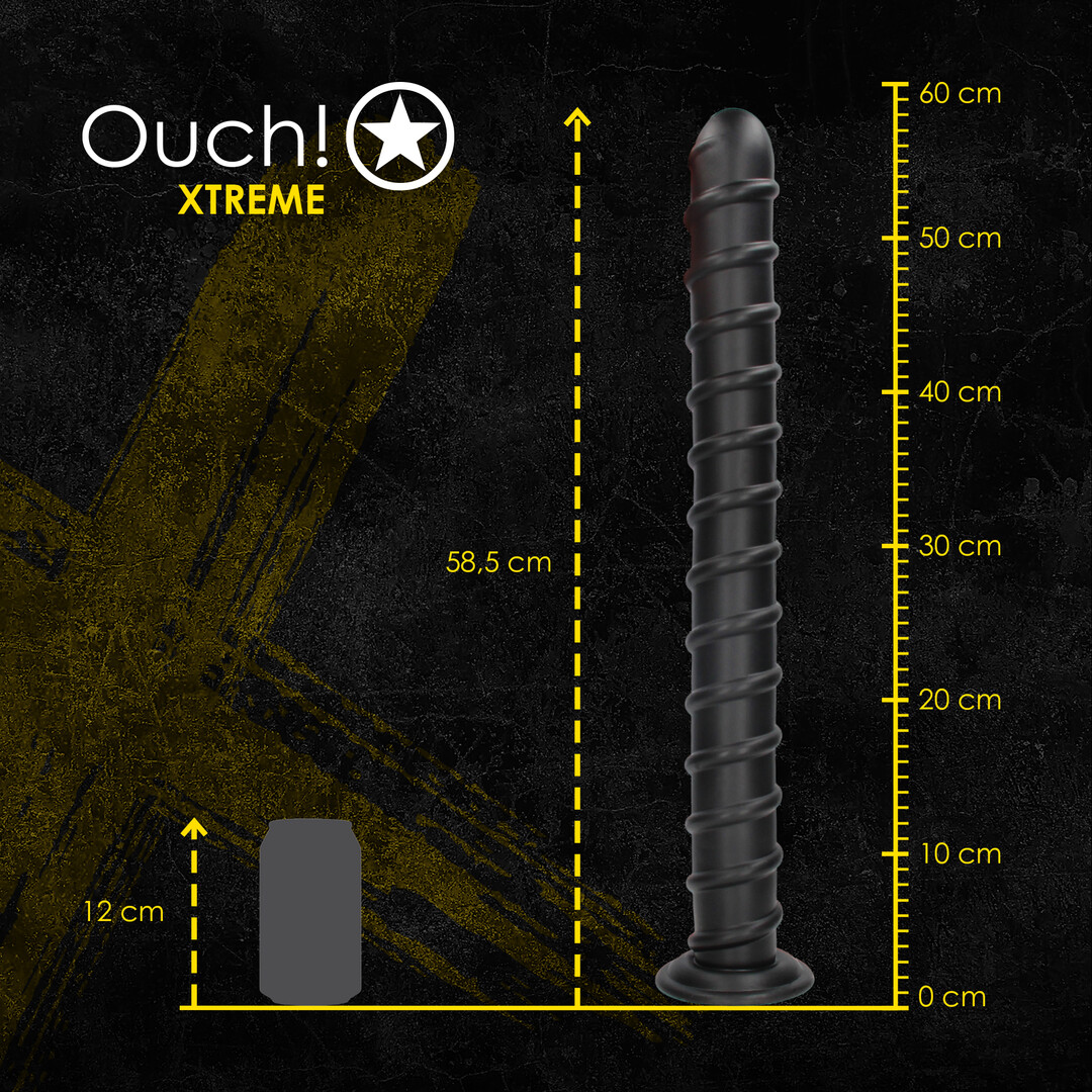Ouch! by shots Pole of Power - Anal Plug - 56,5 cm - Black (8714273017406)