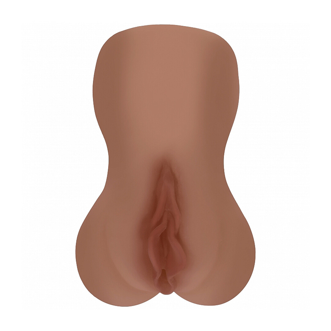 Xkin by shots Raw - Velvet Vice - TPE Grote Masturbator - 335g - Bruin (8714273028891)