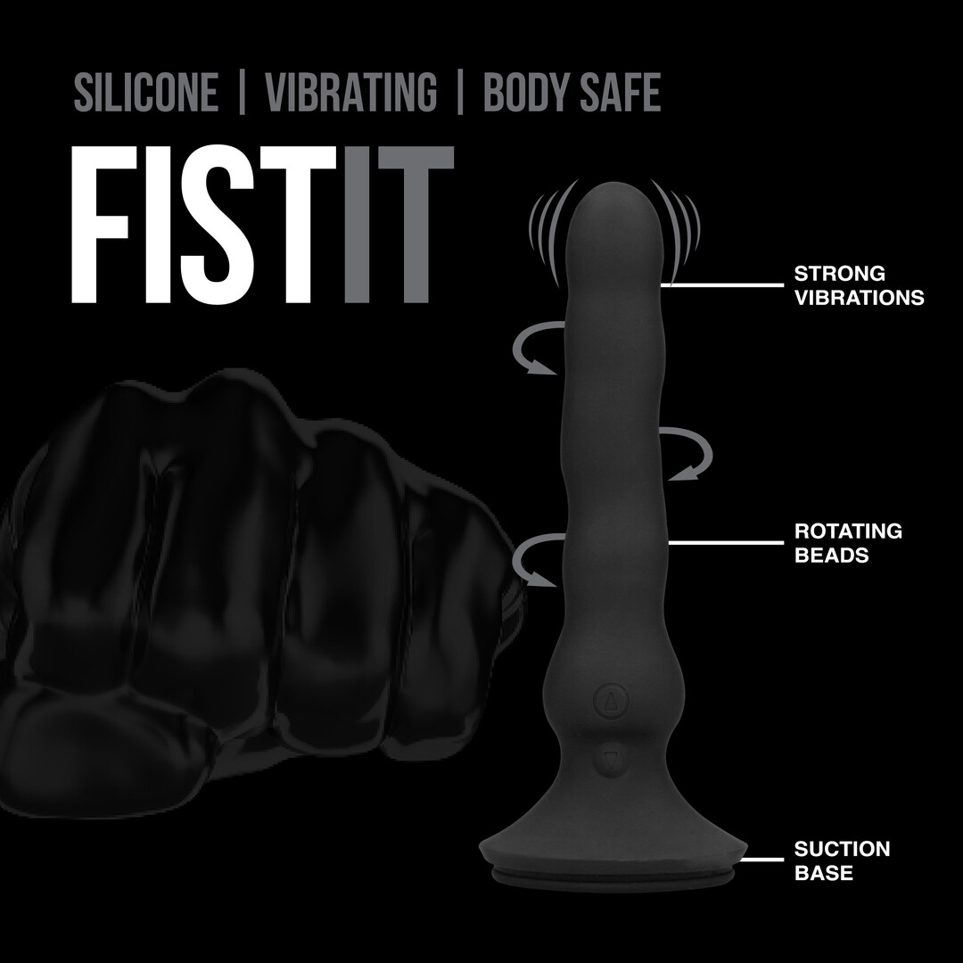 Fist it by shots Vibrating Wave Rider - Zwart (8714273042552)