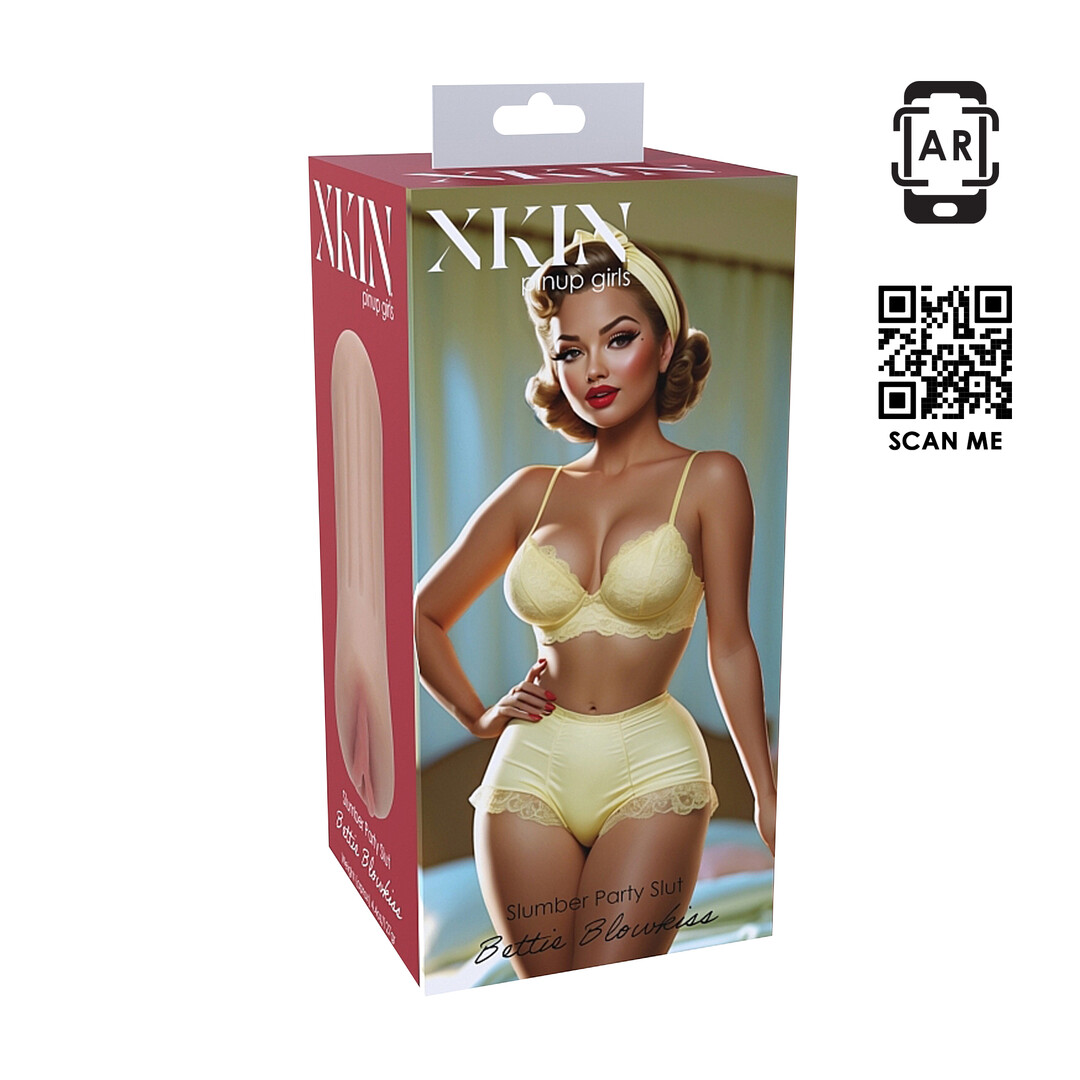 Xkin by shots Pinup Dolls - Slumber Party Slut Bettie Blowkiss - TPE Kleine Masturbator - 127g - Tan (8714273028631)