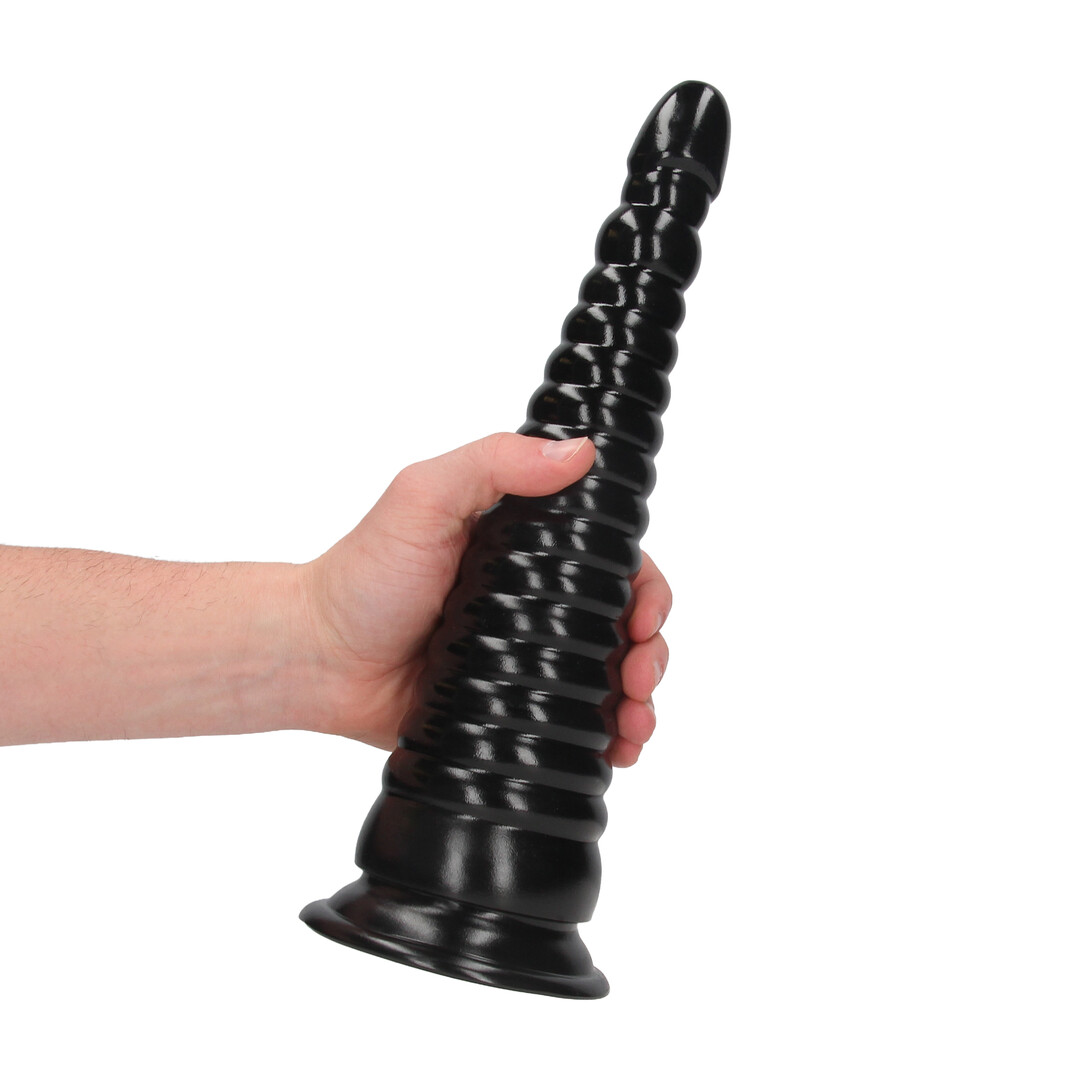 Ouch! by shots Twisted Vortex - Anal Plug - 30 cm - Black (8714273017420)