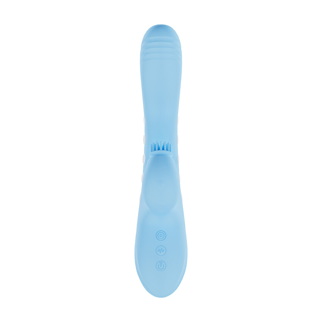 Vive by shots Andria - G-Spot Vibrerende en Tik Clit Stimulator met LED - Blauw (8714273030047)