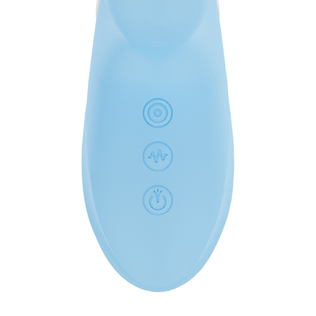Vive by shots Andria - G-Spot Vibrerende en Tik Clit Stimulator met LED - Blauw (8714273030047)