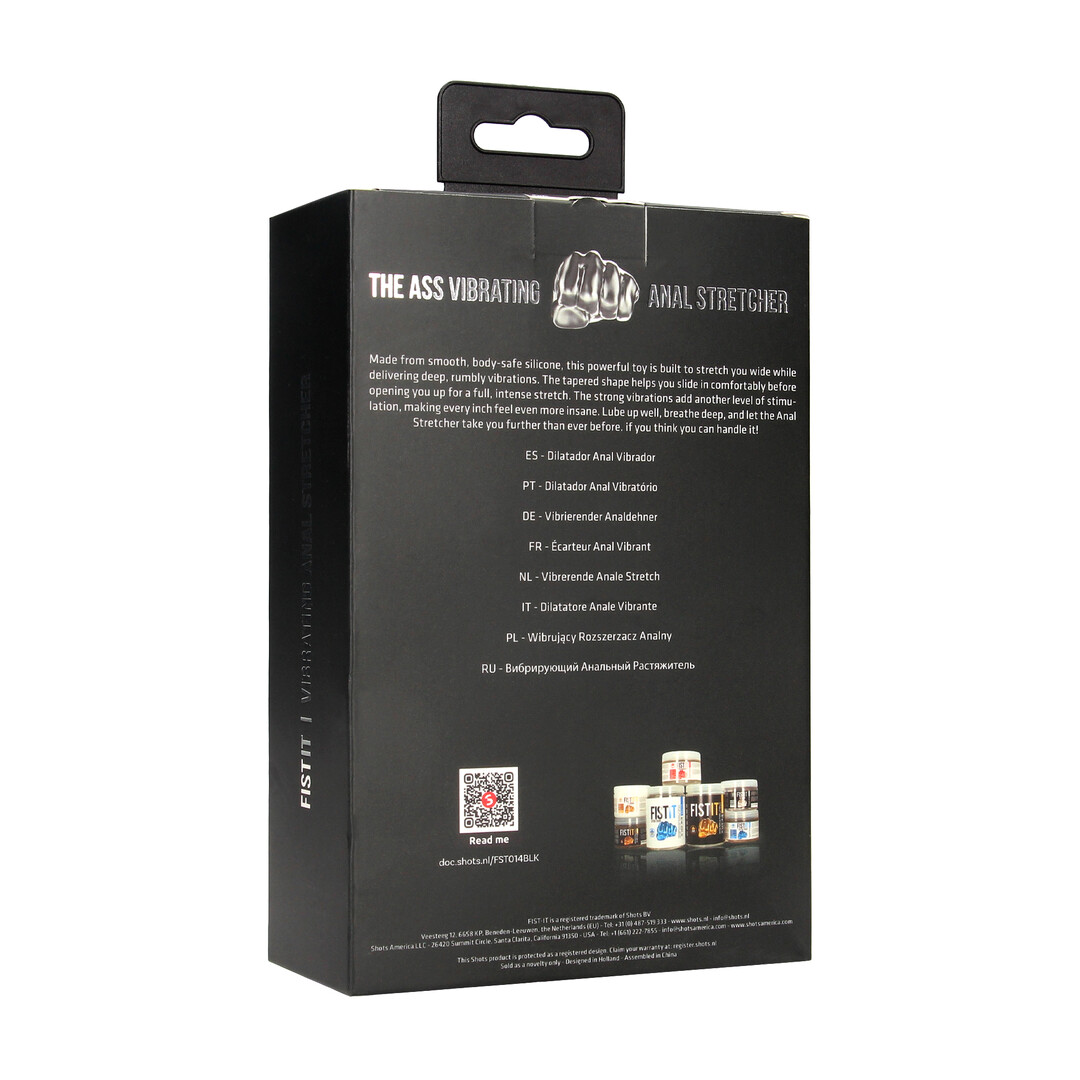 Fist it by shots De ASS - Anale Zelfdoorlatende Stretcher - Zwart (8714273042125)
