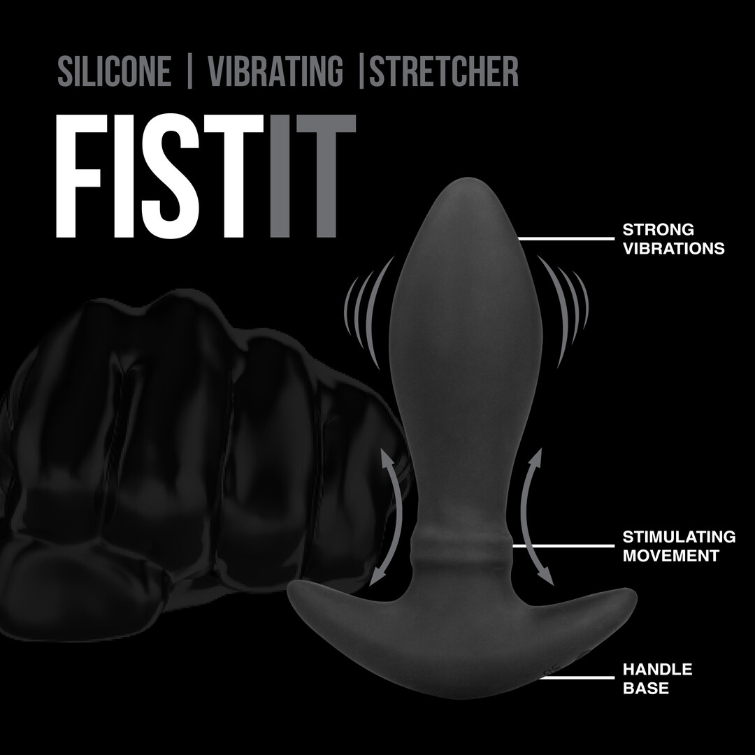 Fist it by shots De ASS - Anale Zelfdoorlatende Stretcher - Zwart (8714273042125)
