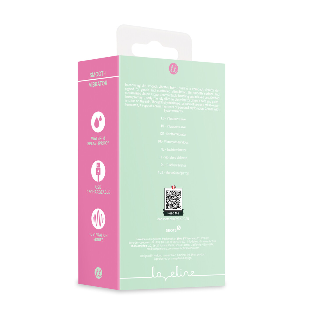Loveline by shots Zachte Vinger Vibrator - Misty Green (8714273021335)