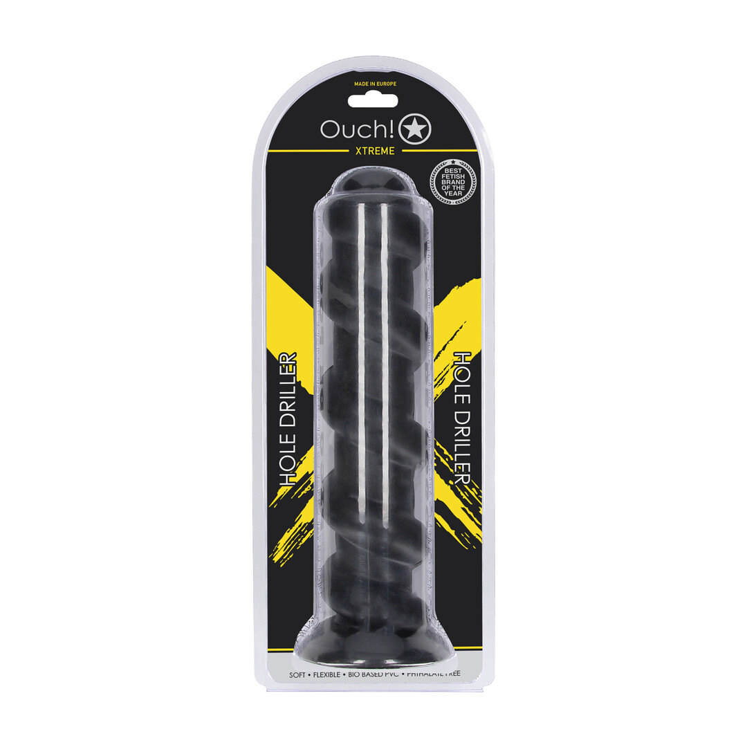 Ouch! by shots Hole Driller - Anal Plug - 31,5 cm - Black (8714273017437)