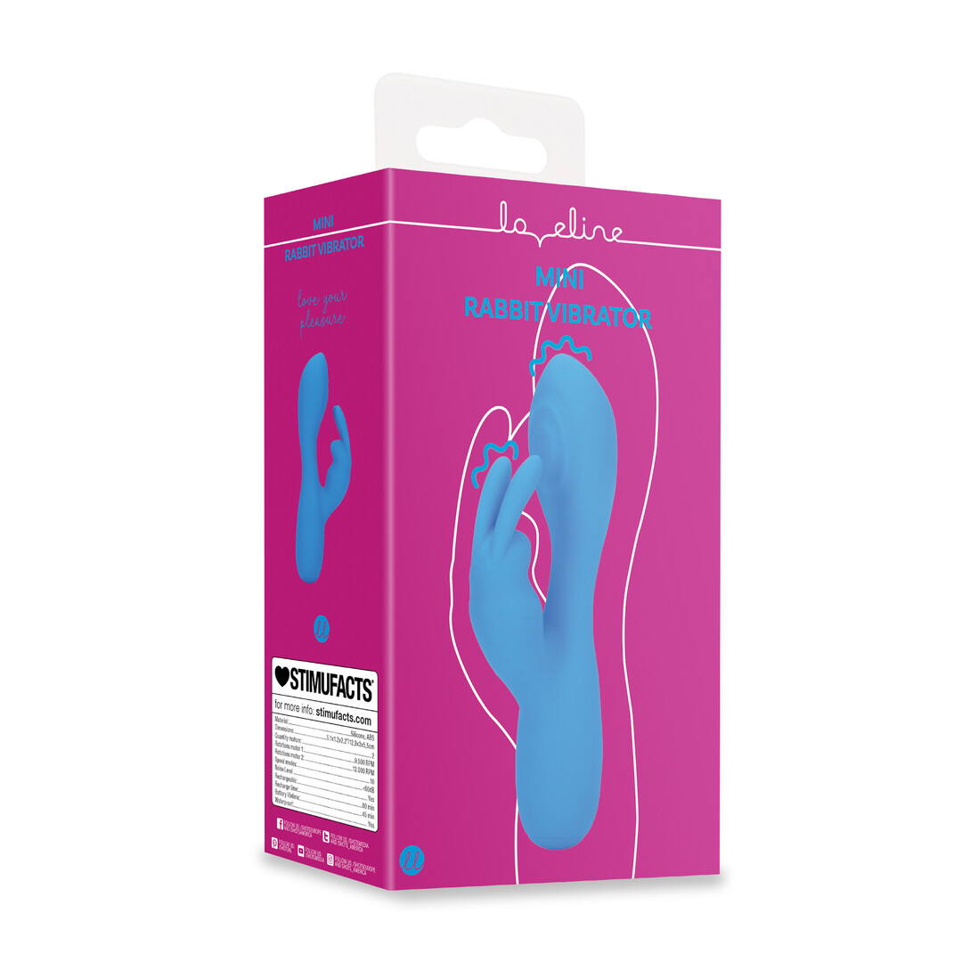 Loveline by shots Mini Konijnen Vibrator - Azure Desire (8714273024701)