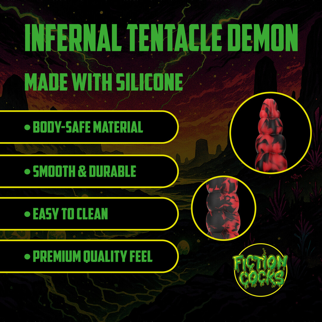 Ouch! by shots Infernal Tentacle Demon - Anal Snake - 14.8 / 37,5 cm - Red/Black (8714273024442)