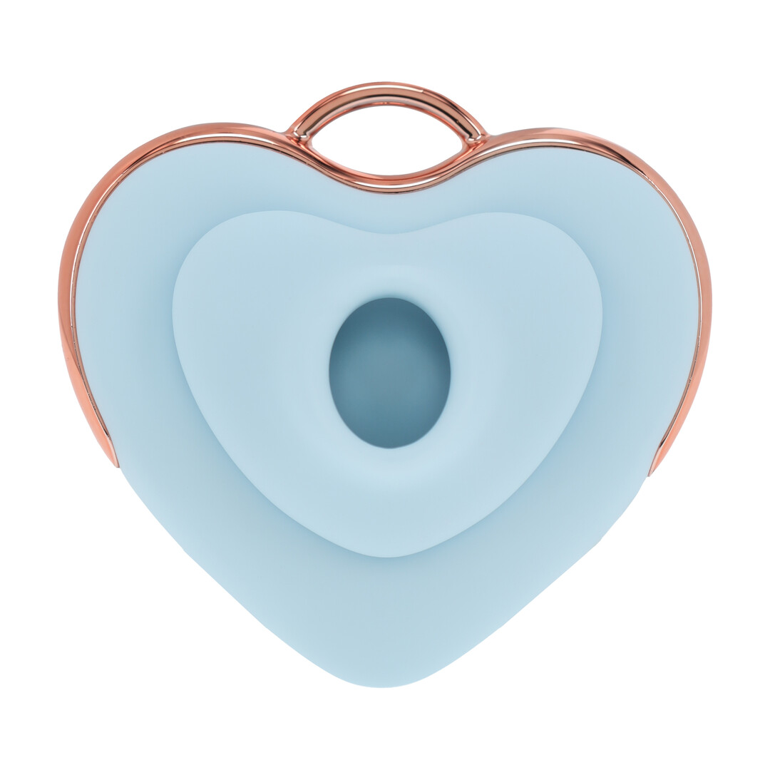 Loveline by shots Luvie - Hartvormige AirTap Vibrator - Blauw (8714273059796)
