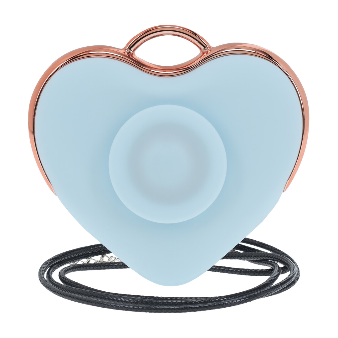 Loveline by shots Luvie - Hartvormige AirTap Vibrator - Blauw (8714273059796)