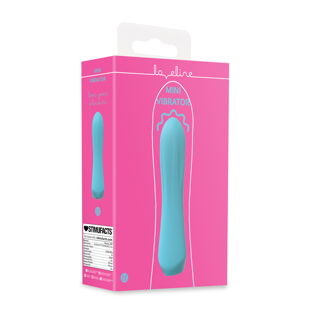 Loveline by shots Mini Vibrator - Blauw (8714273021496)