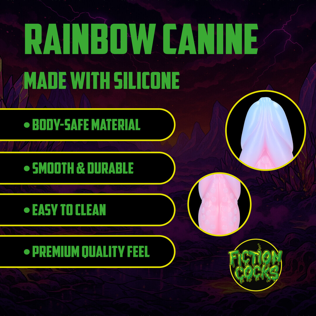 Ouch! by shots Rainbow Canine - Siliconen Anale Plug - Rainbow (8714273024473)