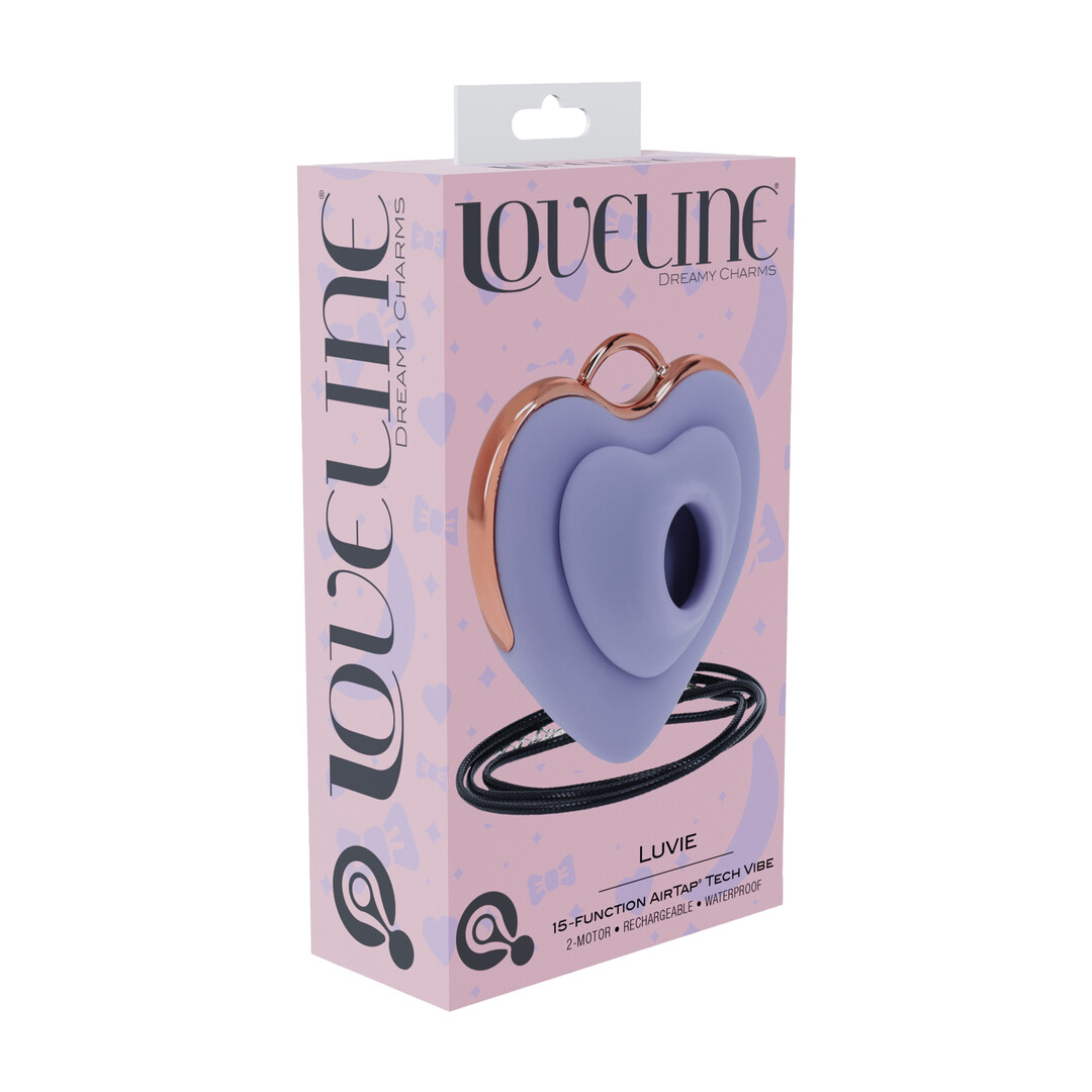 Loveline by shots Luvie - Hartvormige AirTap Vibrator - Lavendel (8714273059802)