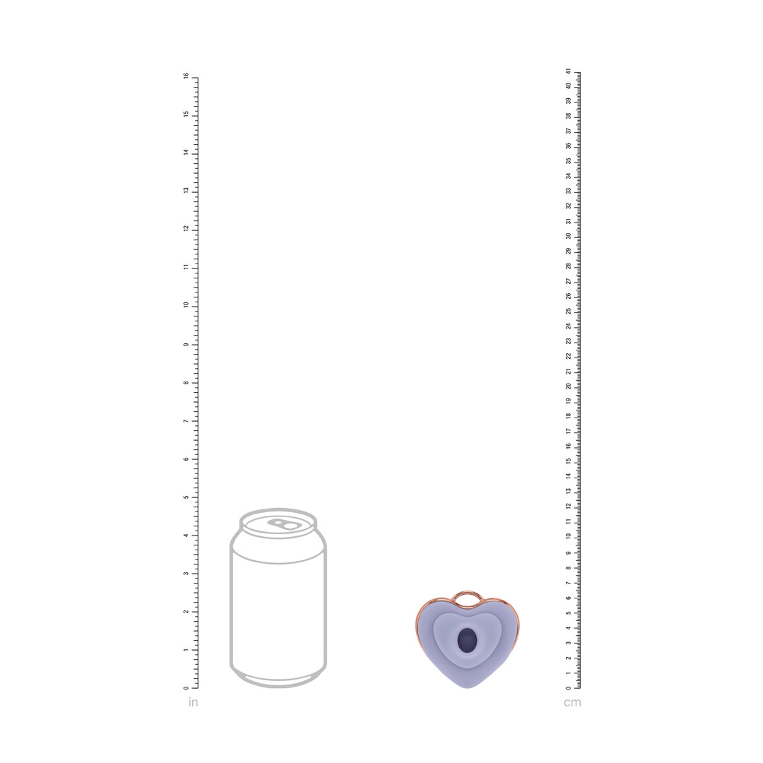 Loveline by shots Luvie - Hartvormige AirTap Vibrator - Lavendel (8714273059802)