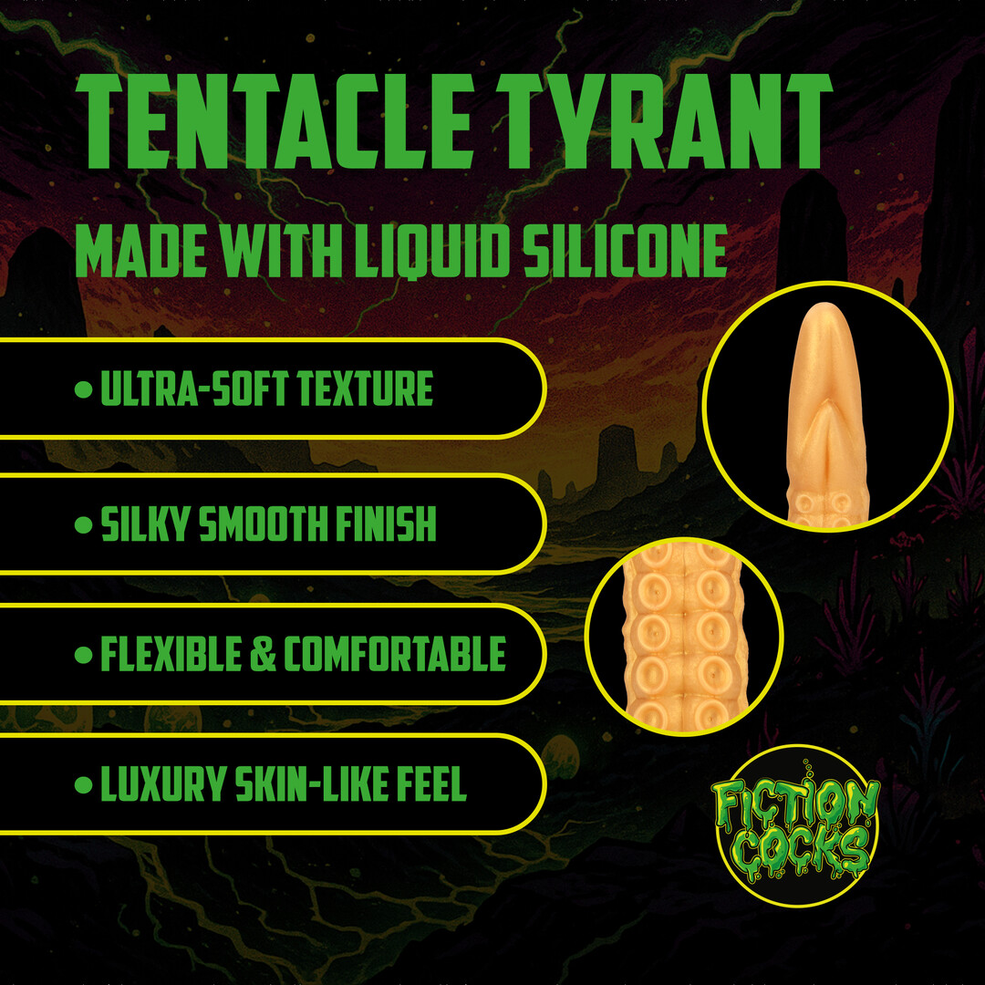 Ouch! by shots Tentacle Tyrant - Anal Snake - 21.7 / 55 cm - Golden (8714273024411)
