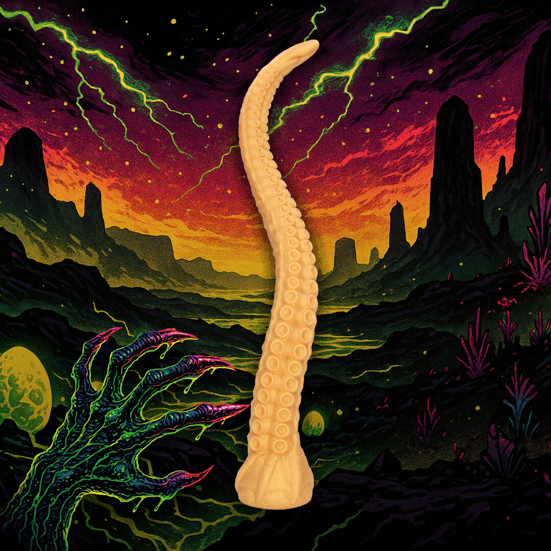 Ouch! by shots Tentacle Tyrant - Anal Snake - 21.7 / 55 cm - Golden (8714273024411)