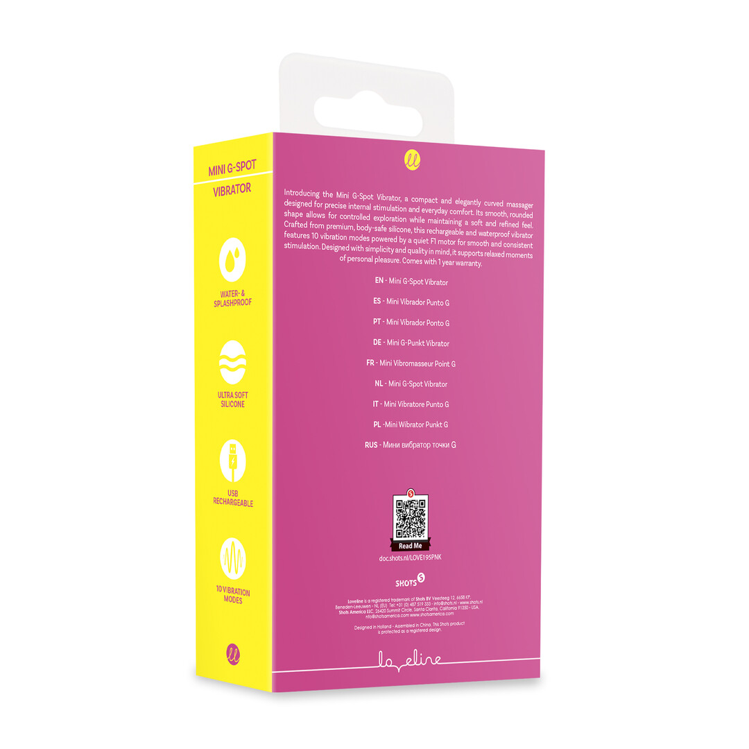 Loveline by shots Mini G-Spot Vibrator - Roze (8714273021397)