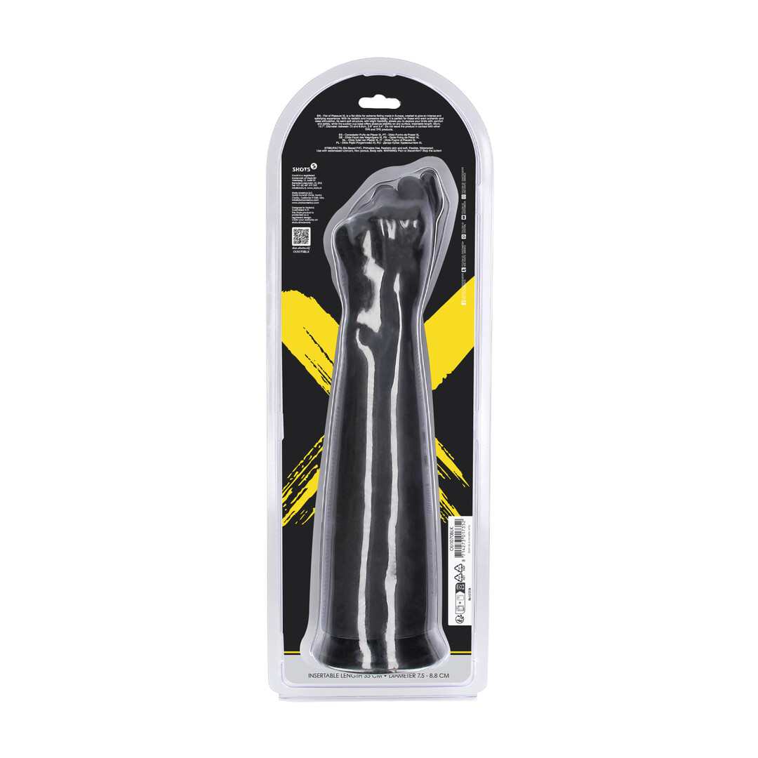 Ouch! by shots Fist of Pleasure XL - Fist Dildo - 35 cm - Black (8714273017352)