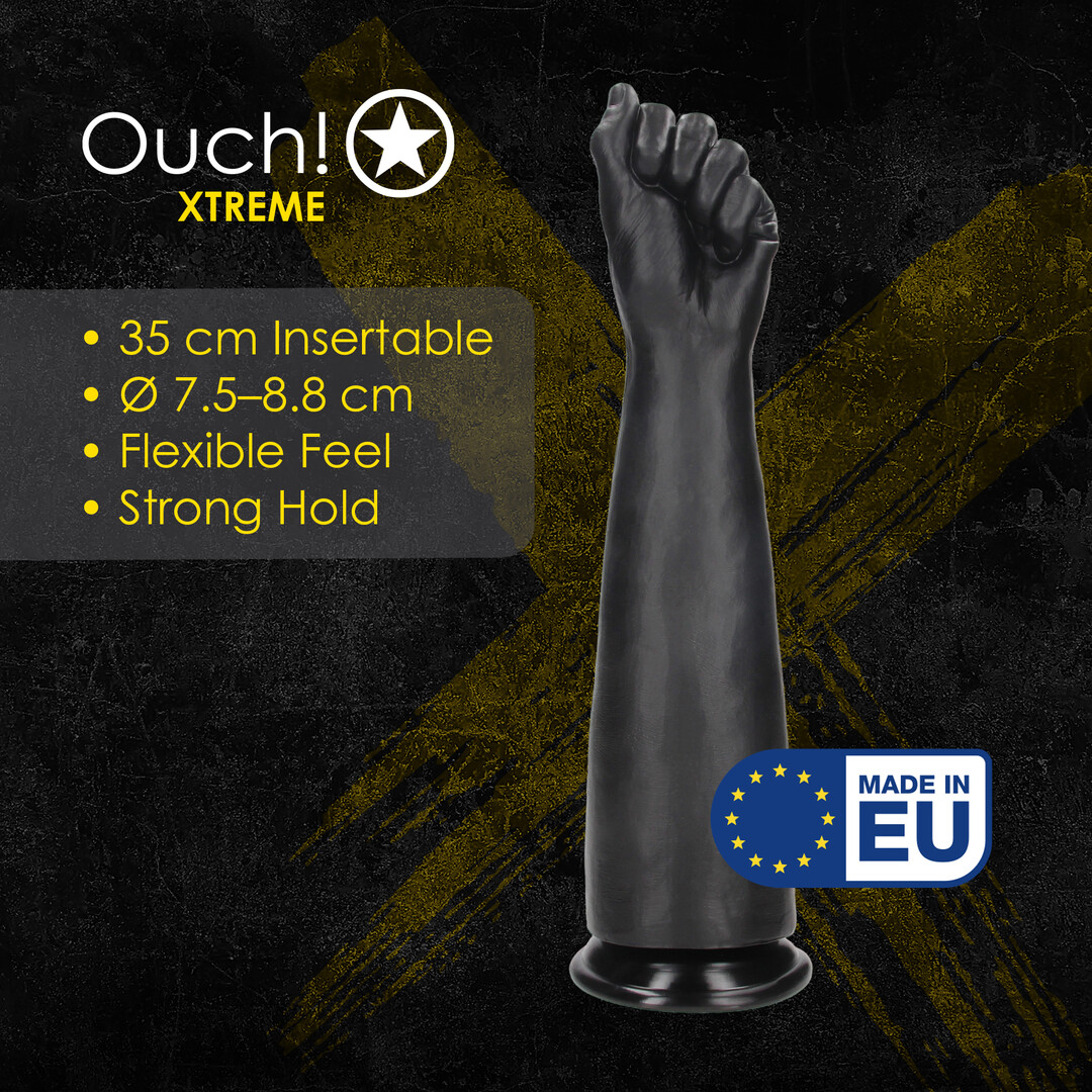 Ouch! by shots Fist of Pleasure XL - Fist Dildo - 35 cm - Black (8714273017352)
