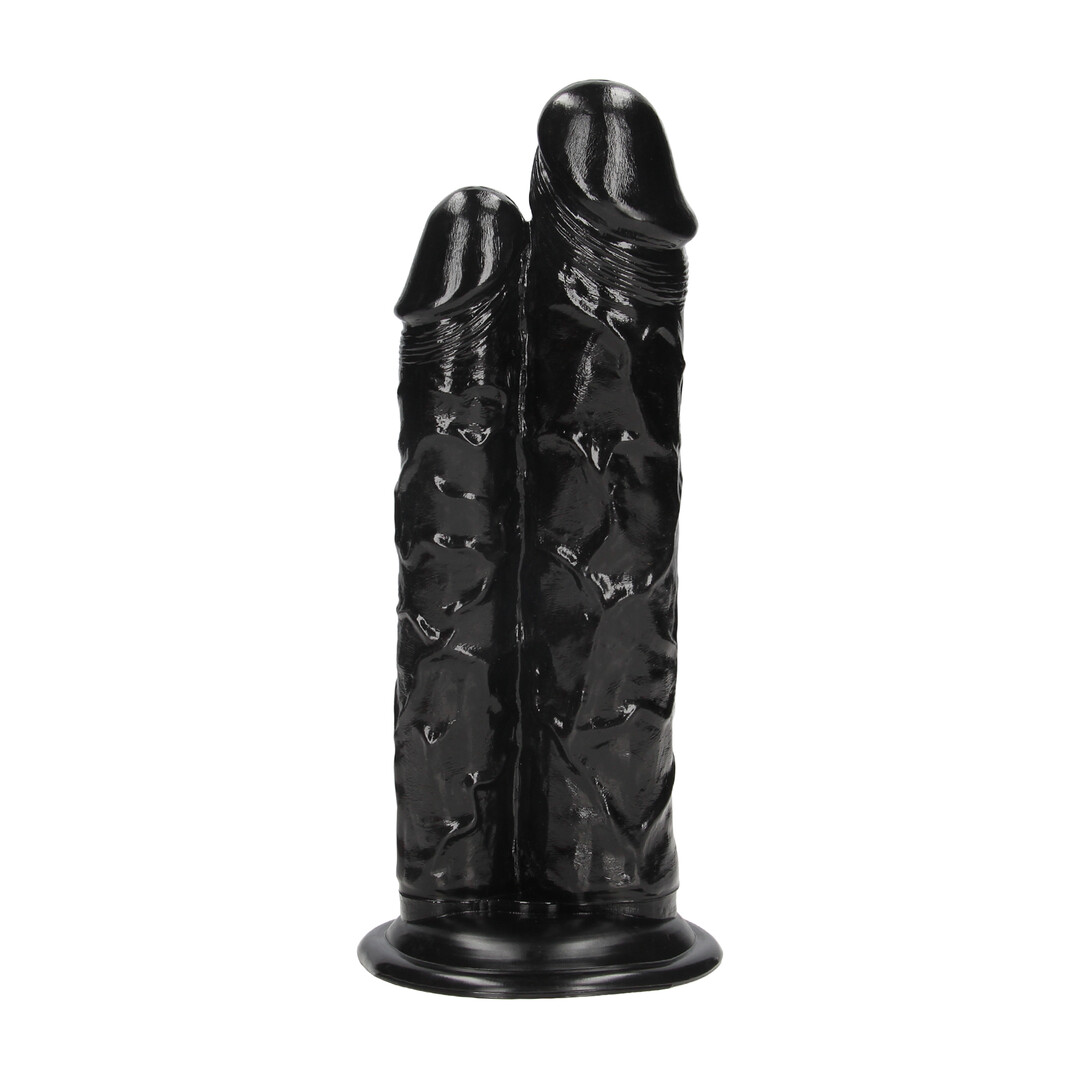Ouch! by shots Double Titan - Realistic Double Dildo - 24,5 cm - Black (8714273017499)
