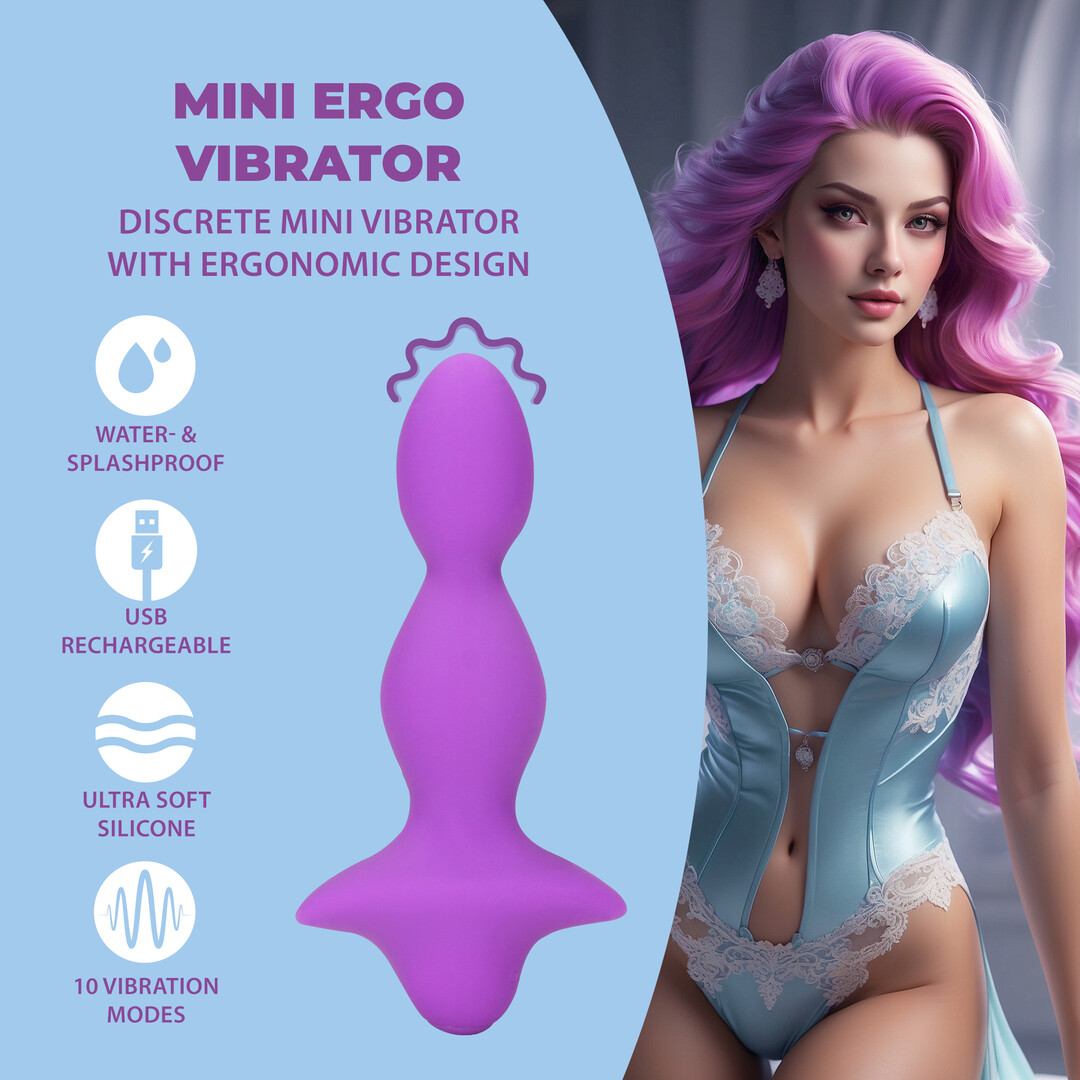 Loveline by shots Mini Ergo Vibrator - Sweet Amethyst (8714273024695)