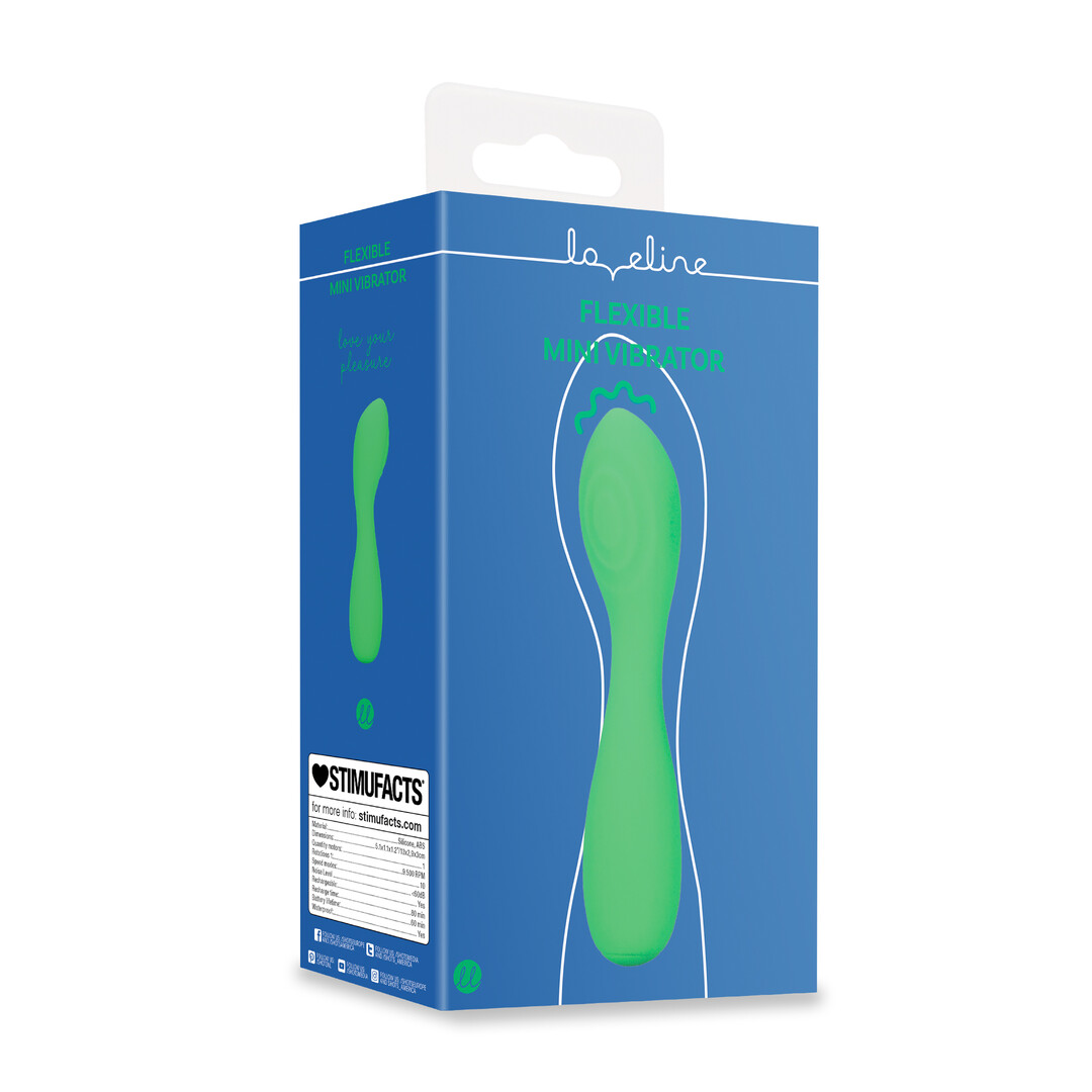 Loveline by shots Mini Flexibele Vibrator - Groene Bliss (8714273024718)