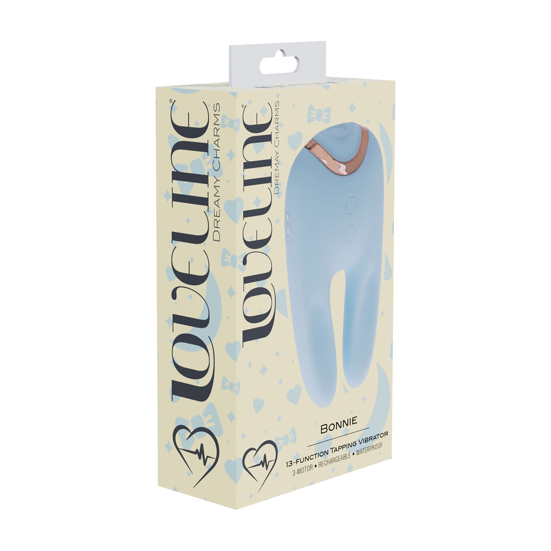 Loveline by shots Bonnie - Dubbelzijdige Tapping Vibrator - Blauw (8714273059758)