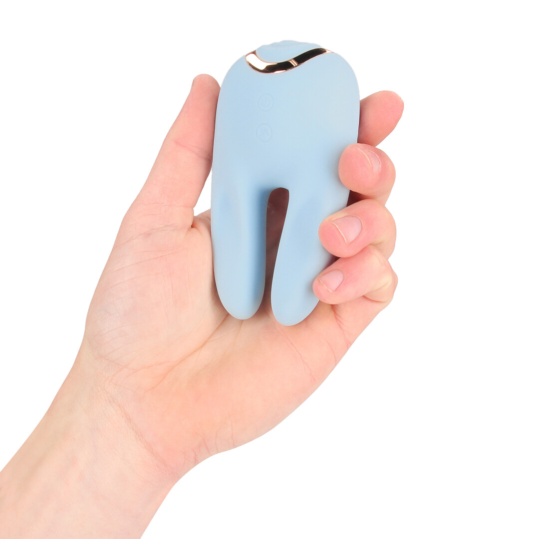 Loveline by shots Bonnie - Dubbelzijdige Tapping Vibrator - Blauw (8714273059758)
