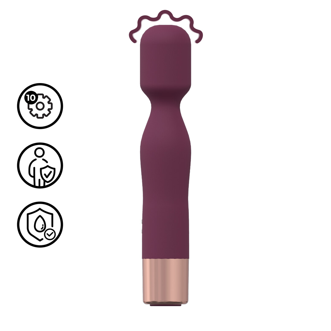 Loveline by shots Mini Classic Wand Vibrator - Bordeau (8714273021465)