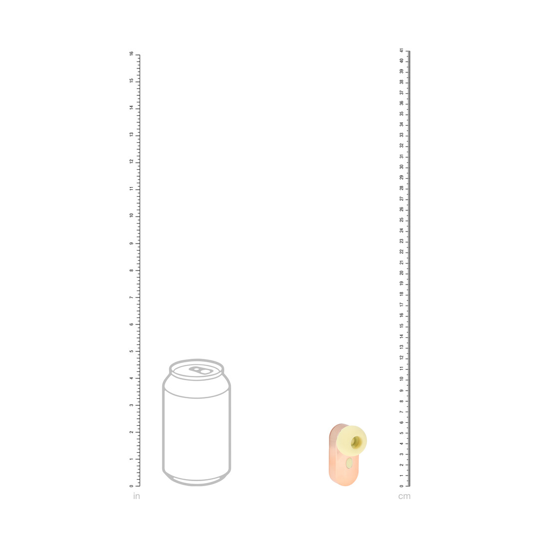 Loveline by shots Budsie - Oordopvormige AirTap Vibrator - Geel (8714273059895)